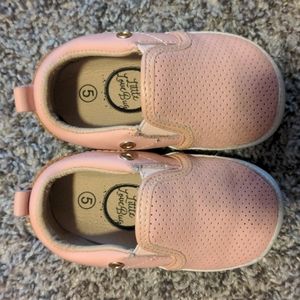 Adorable Pink Leather Sneaker